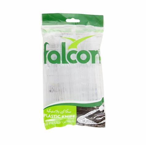 Falcon Plastic Knife White-group 1pkx50