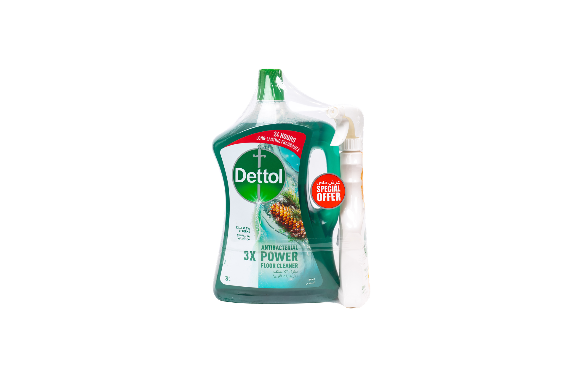 Dettol Mac Pine 3ltr+trig Lemon 500ml Free