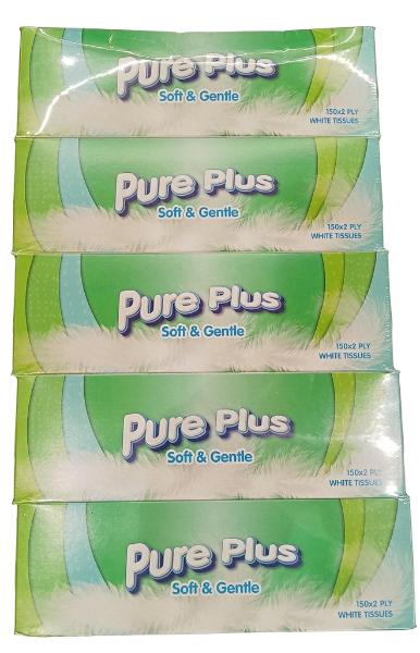 Pure Plus Facial Tissue 5x150shets
