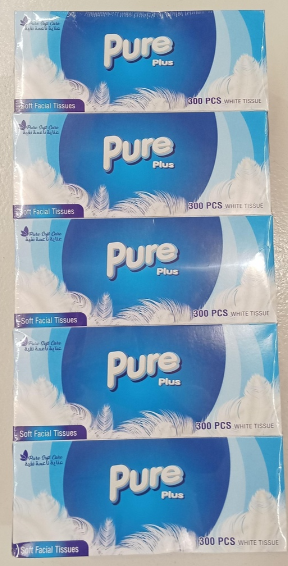 Pure Plus Facial Tissue 5x300pcs