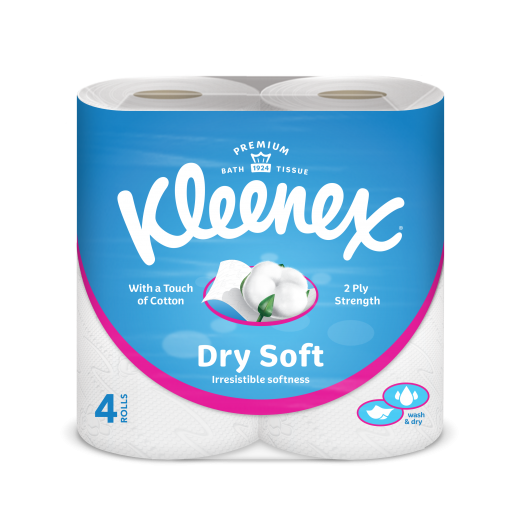 Kleenex Bath Tissues Dri Soft 1x4s